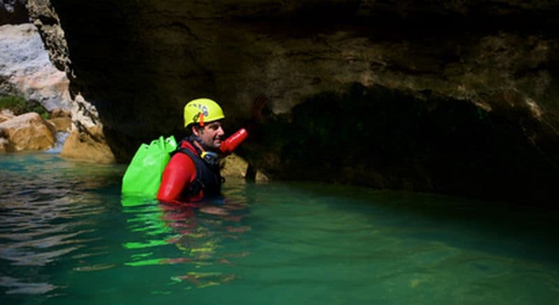 Canyoning près de Luchon dans le Midi Pyrénées