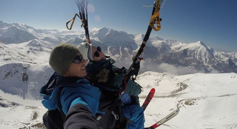 Billet Baptême en Parapente à ski à Orcières Merlette