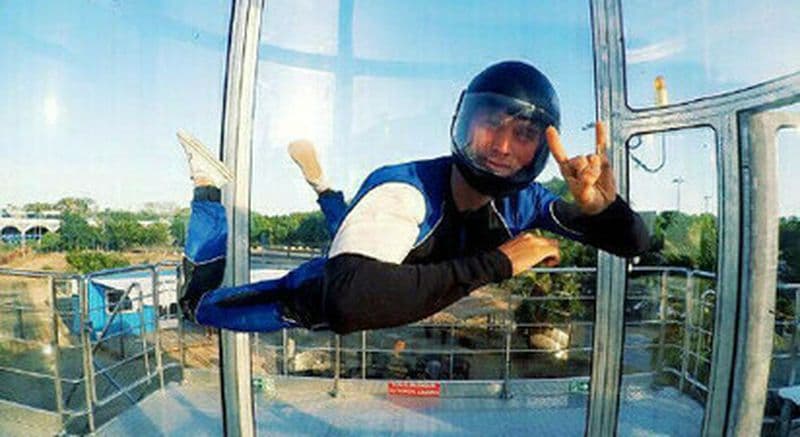 Simulateur de chute libre extérieur à Montpellier