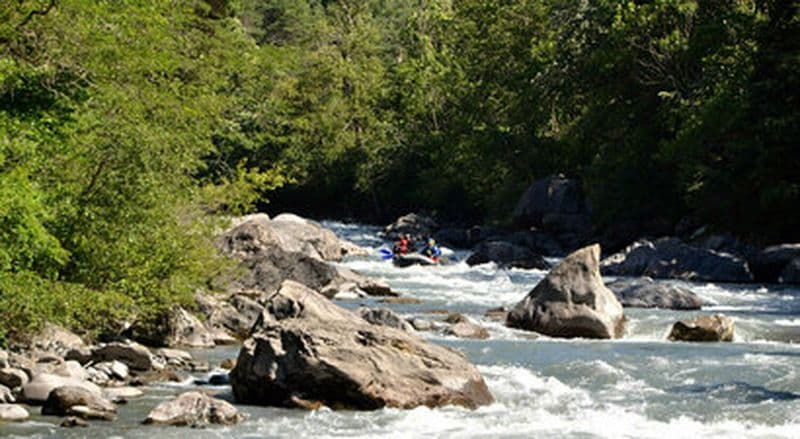 Rafting sur la Durance près d'Embrun