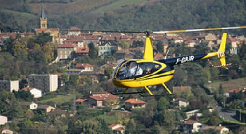 Baptême en hélicoptère - Survol de Lyon par son cheminement