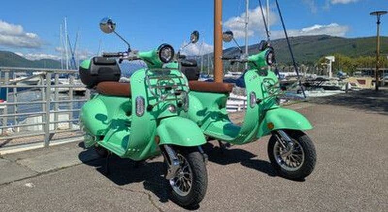 Tour du lac en Vespa Électrique à Aix les Bains