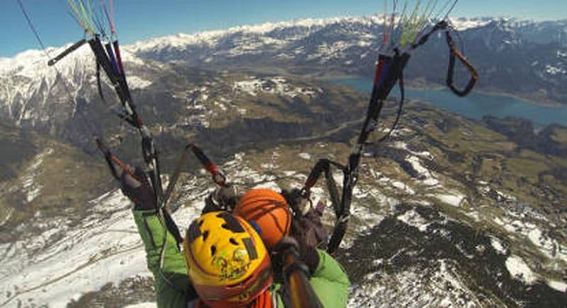 Billet Baptême en Parapente à ski à Réallon