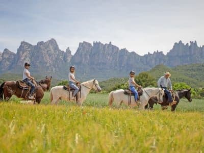 Excursion à cheval au monastère de Montserrat depuis Barcelone