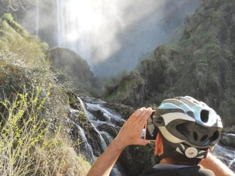 Excursion en VTT aux chutes de Marmore, Terni