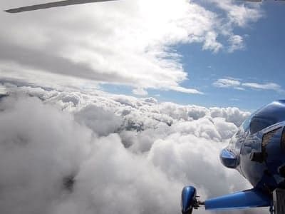 Vol en gyrocoptère au-dessus de la Vendée, près de La Rochelle