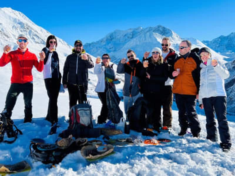 Découverte raquettes près de La Grave dans les Écrins avec pause déjeuner