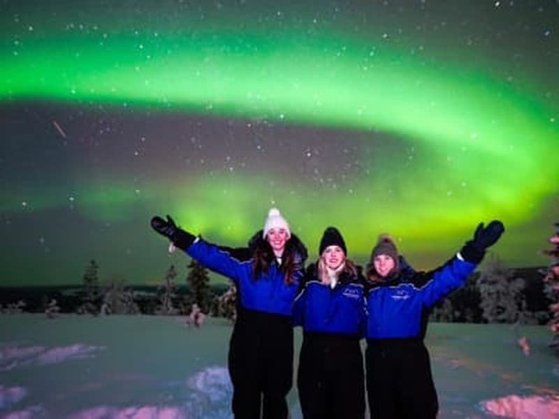 Billet Excursion en raquettes aux aurores boréales depuis Rovaniemi