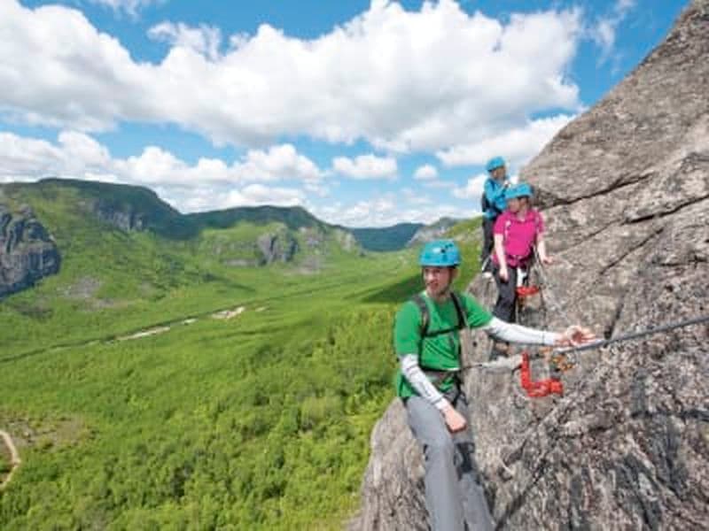 Via ferrata du Mont-du-lac-des-Cygnes, Charlevoix