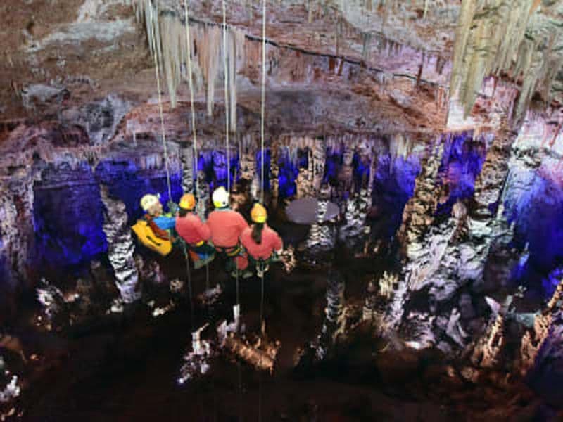 Billet Grand rappel dans la grotte de la Salamandre près de Uzès, Gard