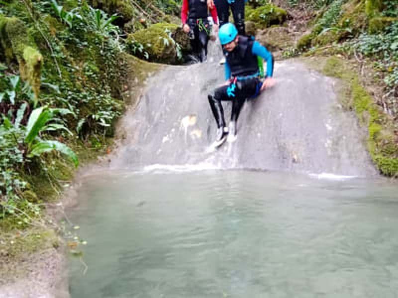 Billet Randonnée aquatique au canyon des Eaux Bleues dans le Vercors, près de Grenoble
