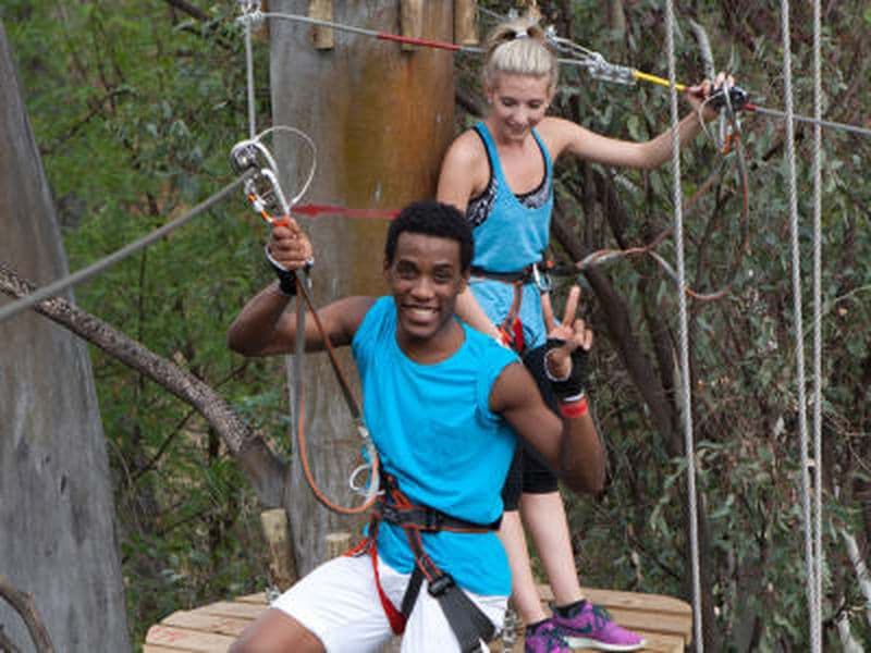 Accrobranche à Casalinga près de Johannesburg, Gauteng