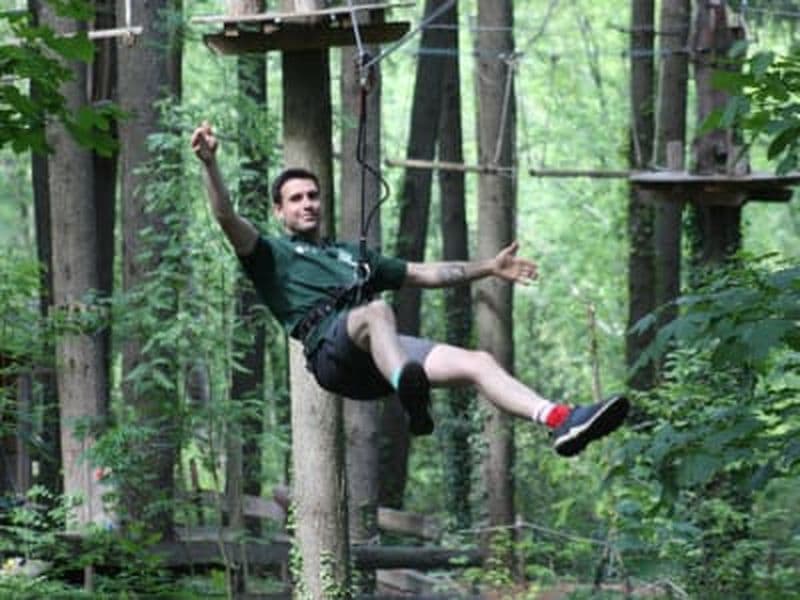 Parcours accrobranche près d’Aubenas, Ardèche