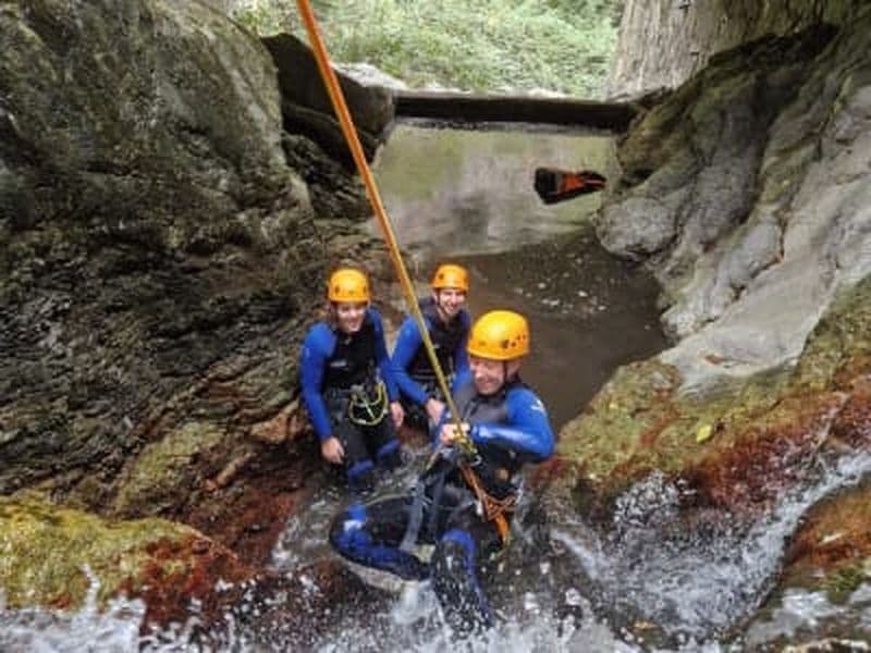Canyon en eaux chaudes de Thuès à Thuès-Entre-Valls, Pyrénées-Orientales