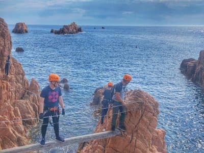 Via ferrata Cala del Molí à Sant Feliu de Guíxols, Costa Brava