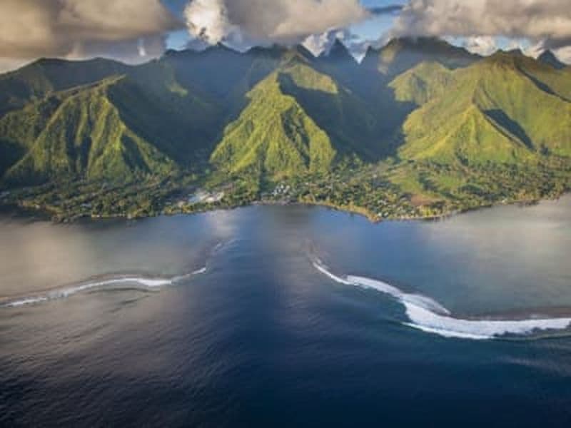 Billet Observation de la vague de Teahupoo en bateau à Tahiti