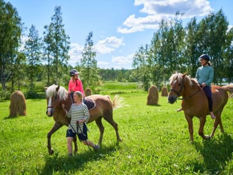 Billet Excursion à cheval et baignade à Hiukkajoki près de Savonlinna