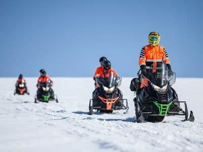 Billet Motoneige sur le Mýrdalsjökull et randonnée glaciaire sur le Sólheimajökull près de Vík i Myrdal