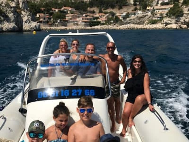Billet Balade en bateau privée à Marseille, sur la Côte Bleue et au Parc national des Calanques