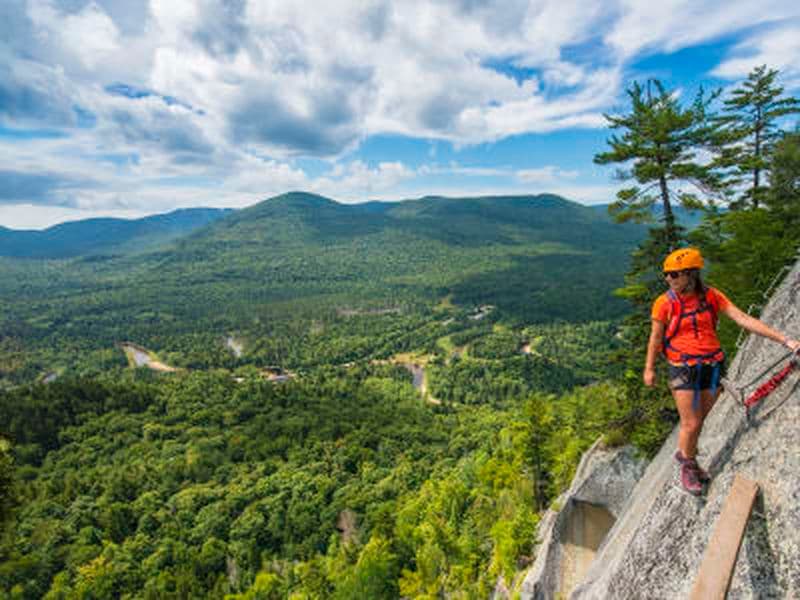 Via ferrata du Diable dans le Parc national du Mont-Tremblant