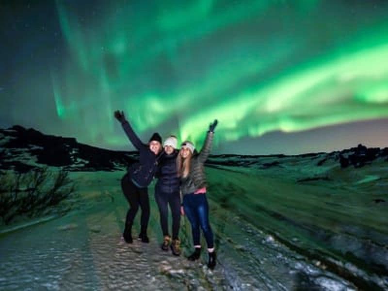 Billet Aurore boréale et spéléologie du glacier Langjökull au départ de Reykjavík