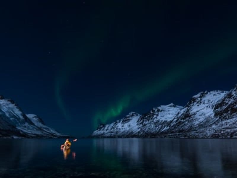 Séjour en yourte et kayak hivernal dans l'Arctique, près de Tromsø