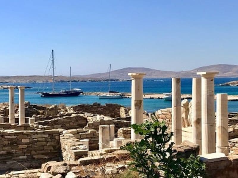 Billet Croisière semi-privée de Mykonos à l'île de Rhénia et visite guidée de Délos