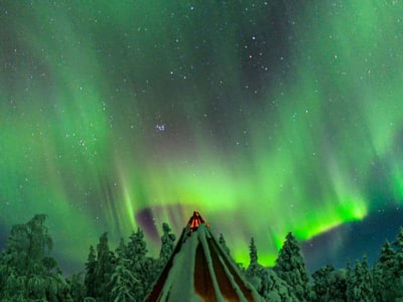 Billet Excursion de nuit en camping pour les aurores boréales à Rovaniemi