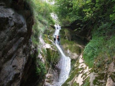 Excursion de canyoning à Cuasacas à Proaza, près d'Oviedo
