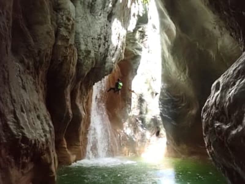 Billet Descente du canyon du Pont du Diable à Bellecombe-en-Bauges, près d'Annecy