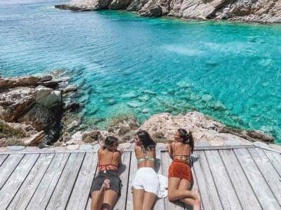 Billet Excursion en bateau autour des 7 plages de Ios depuis la plage de Mylopotas