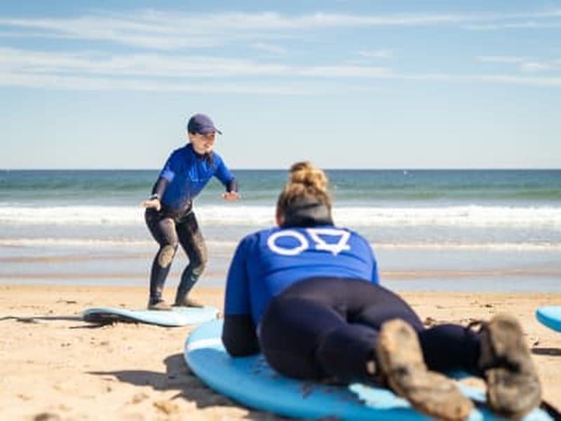 Leçon de surf à Belhaven Bay Dunbar en East Lothian