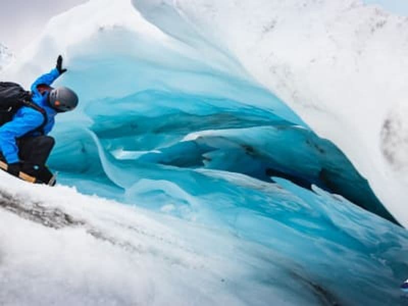 Billet Randonnée et initiation à l'escalade de glace sur le glacier Sólheimajökull, près de Vík