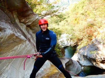 Découverte du canyoning à Boggera dans le Tessin