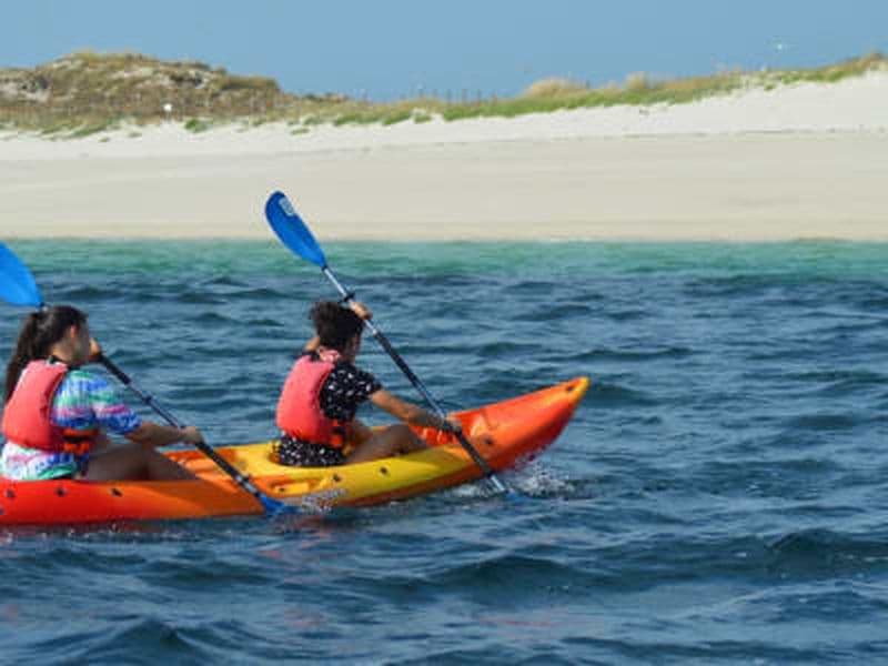 Location de kayak à l'Islote de Areoso, Pontevedra