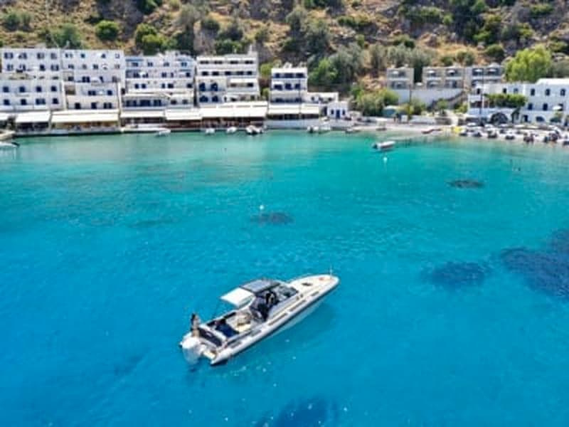 Billet Excursion en bateau privé d'une journée de Sfakia à la côte sud-ouest de la Crète