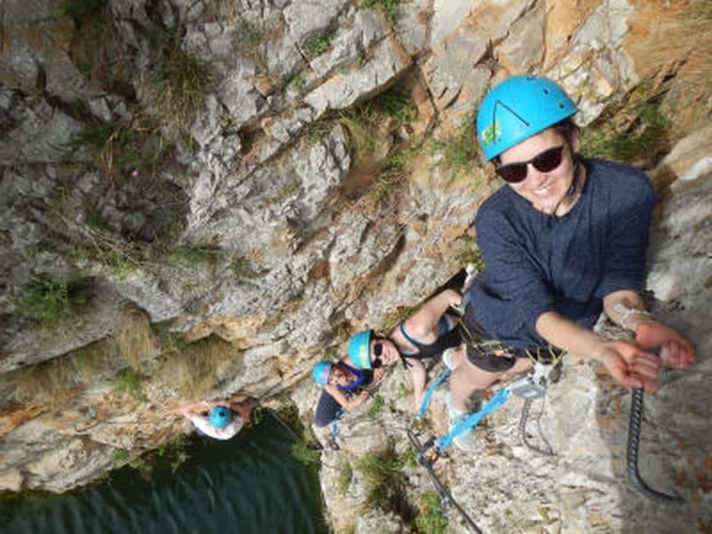 Via ferrata du Vidourle près de Montpellier