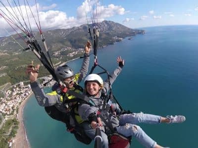 Vol en parapente en tandem près de Budva, Monténégro