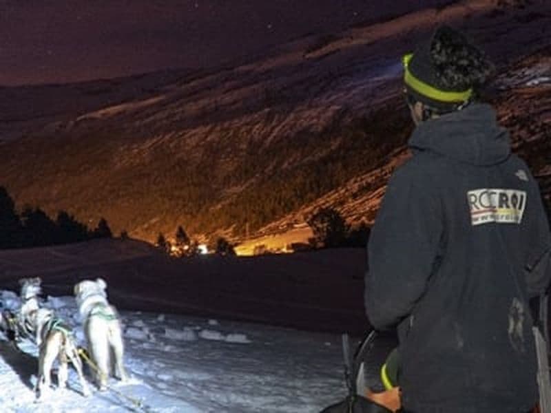 Excursion en chiens de traîneau depuis Grau Roig dans le parc de montagne de Grandvalira, Andorre