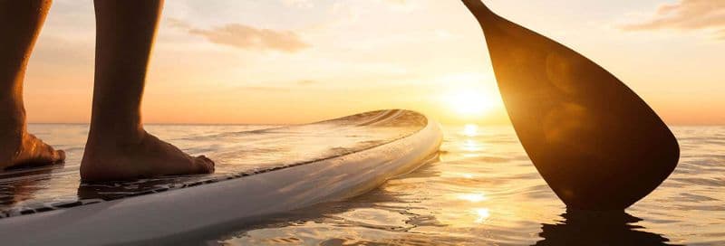 Paddle au coucher de soleil