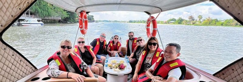 Excursion dans le delta du Mekong en bateau à moteur