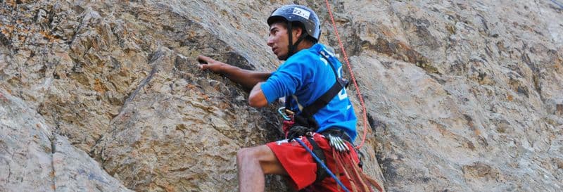 Escalade dans la vallée de Chilina