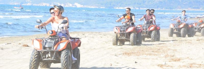 Balade en quad sur la plage de Pamucak