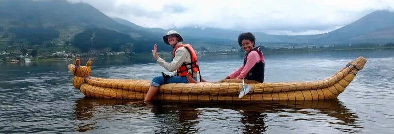 Balade en canoë sur le lac San Pablo