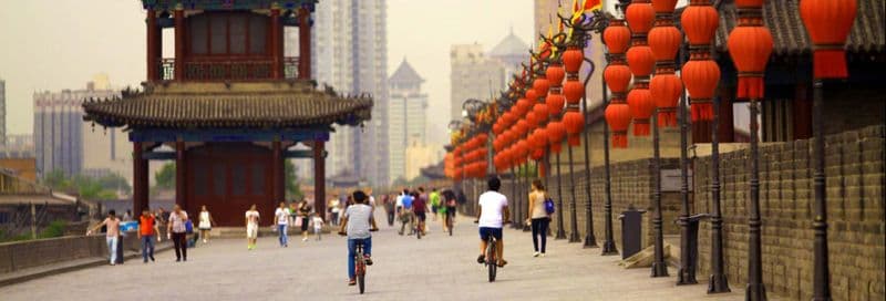 Visite privée à vélo de la muraille de Xi'an