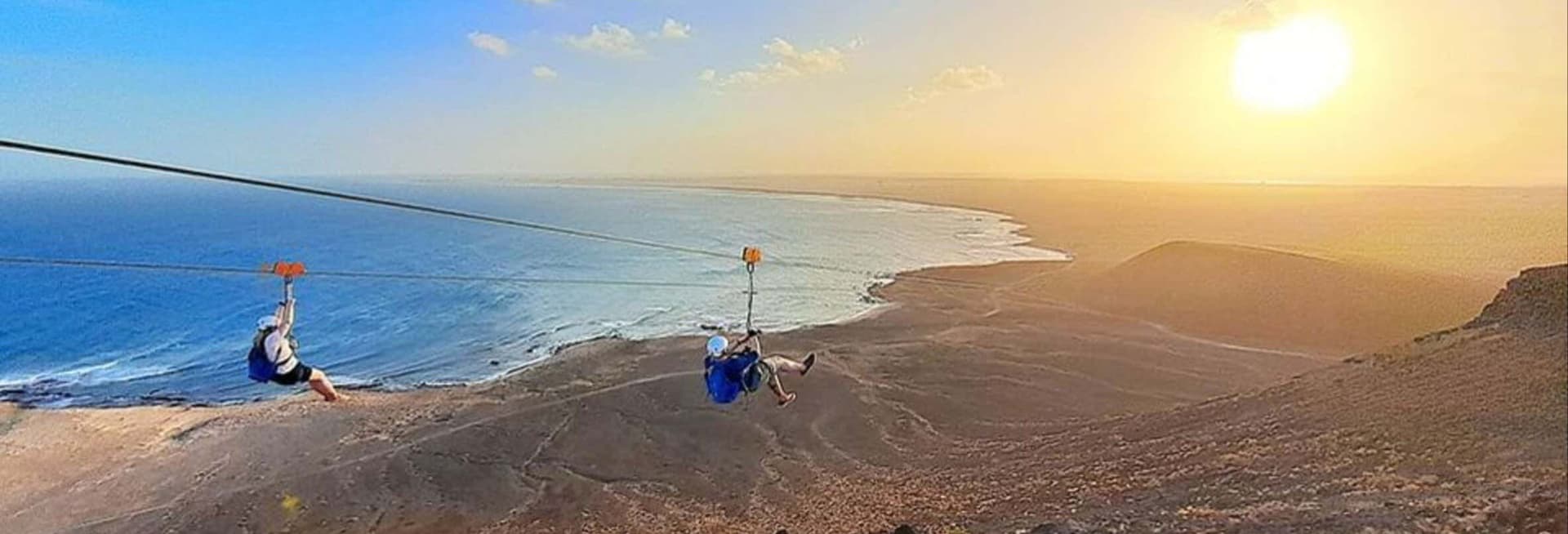 Tyrolienne sur l'île de Sal