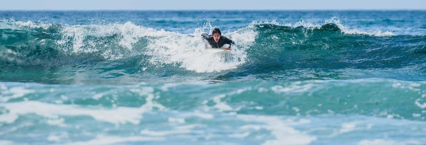 Cours de surf à La Lanzada