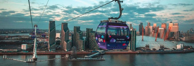 Billet pour le téléphérique IFS Cloud Cable Car de Londres