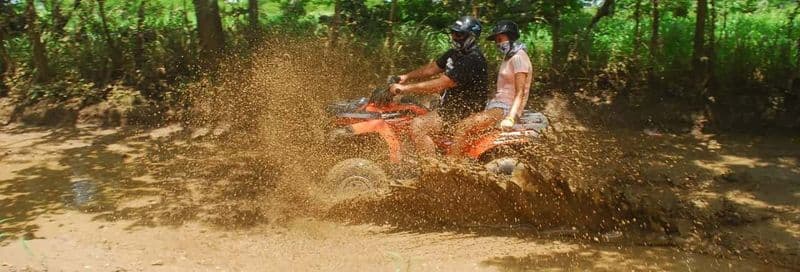 Balade en quad dans les champs de canne à sucre
