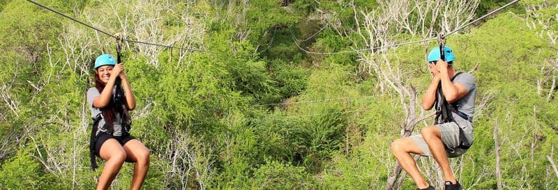 Tyrolienne au Coral Crater Adventure Park
